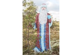 Садовая декоративная фигура "Дед Мороз"; размеры (В*Ш): 140*80 см; вес: 16 кг; материал: стеклопластик;